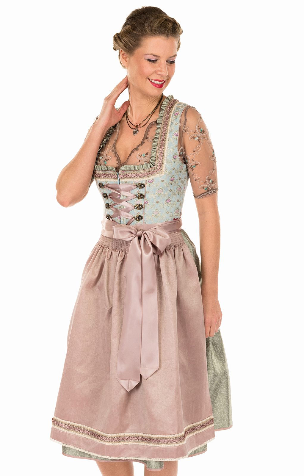 Krüger Dirndl Mididirndl 2pcs. 70 cm 45727-51 green